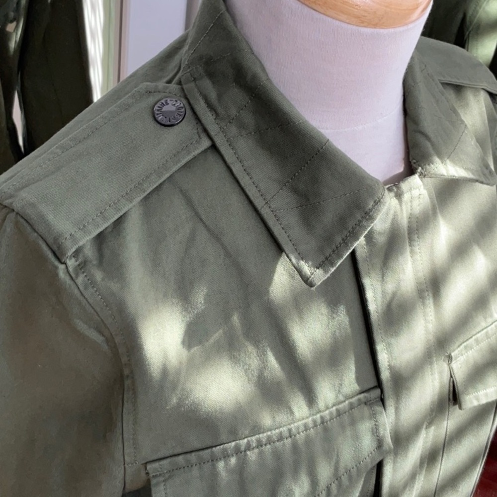 Women's Zadig & Voltaire Cotton Military Style Jacket / Size Small - Picture 5 of 16